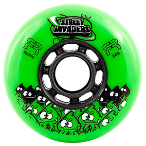 FR Street Invader Wheel 76mm/84A Green 4-Pack