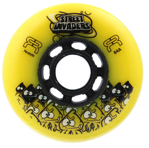 FR Street Invader Wheel 76mm/84A Yellow 4-Pack