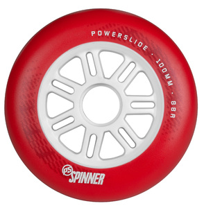 POWERSLIDE Spinner Wheels 100mm/88A Red