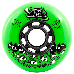 FR Street Invader Wheel 84mm/84A Green 4-Pack