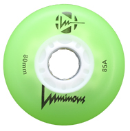 LUMINOUS LED Wheel 76mm/85A Green 4-Pack