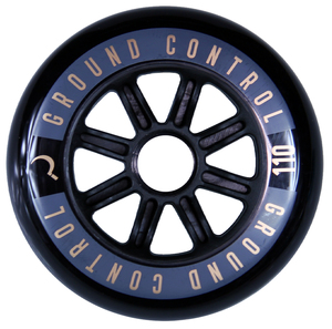 GROUNDCONTROL Tri-Skate Wheels 110mm/85A Black/Gold  3-Pack