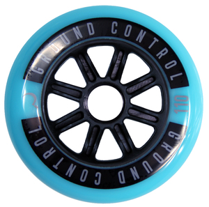 GROUNDCONTROL Tri-Skate Wheels 110mm/85A Turquoise/Black  3-Pack