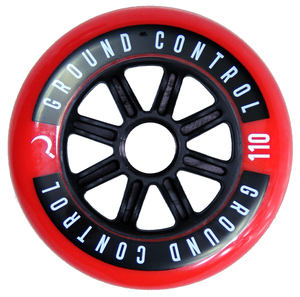 GROUNDCONTROL Tri-Skate Wheels 110mm/85A Red/Black  3-Pack