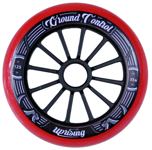 GROUNDCONTROL Tri-Skate Wheels 125mm/85A Red/Black 3-Pack