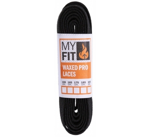 MYFIT Waxed Laces XXI all black