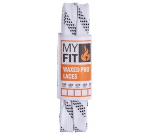 MYFIT Waxed Laces XXI white/black