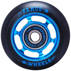 FAMUS Fast Wheel Black/Blue 60mm/90A 4-Pack (incl. ABEC 9 Bearings)