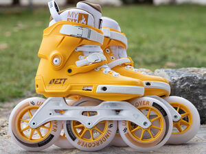 POWERSLIDE Next 125 Mustard Inline Skates