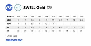 POWERSLIDE Swell 125 Gold 3D Adapt Inline Skates