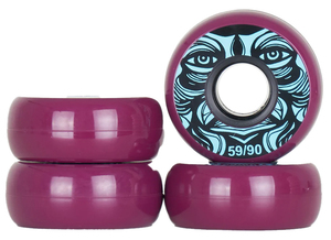 KALTIK Face Wheel Purple 59mm/89A 4-Pack