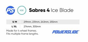 POWERSLIDE Sabres 4 Ice Blade Rose Pink